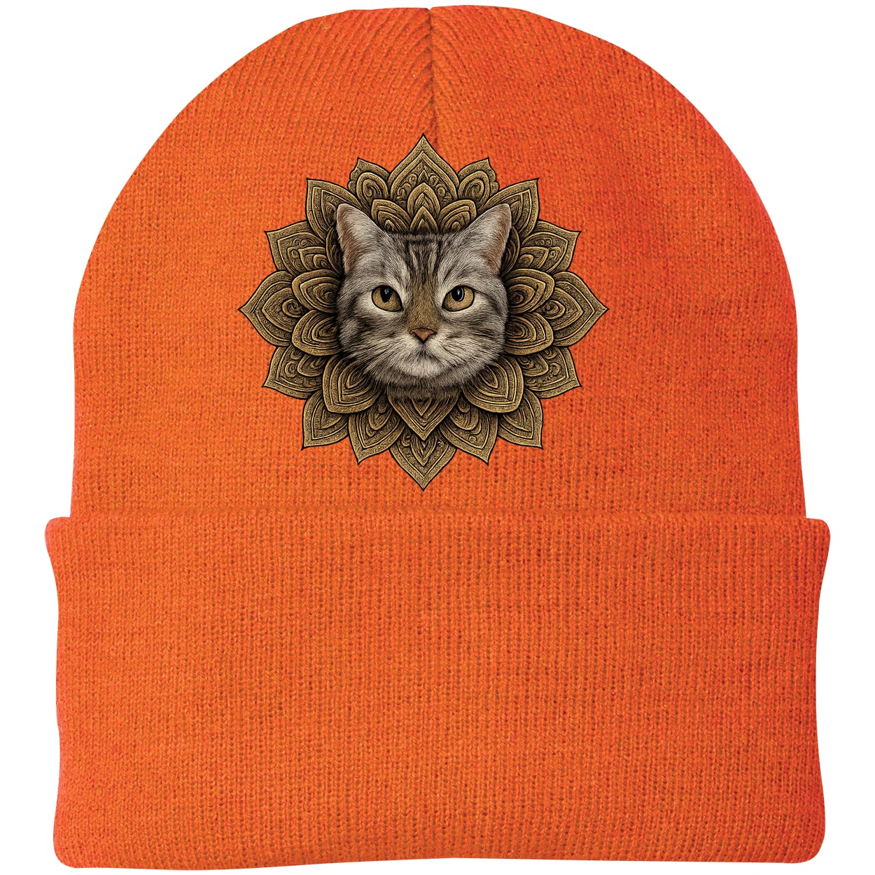 CP90 Port & Company Knit Beanie - Neon Orange