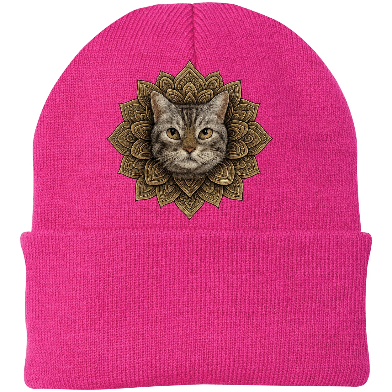 CP90 Port & Company Knit Beanie - Neon Pink