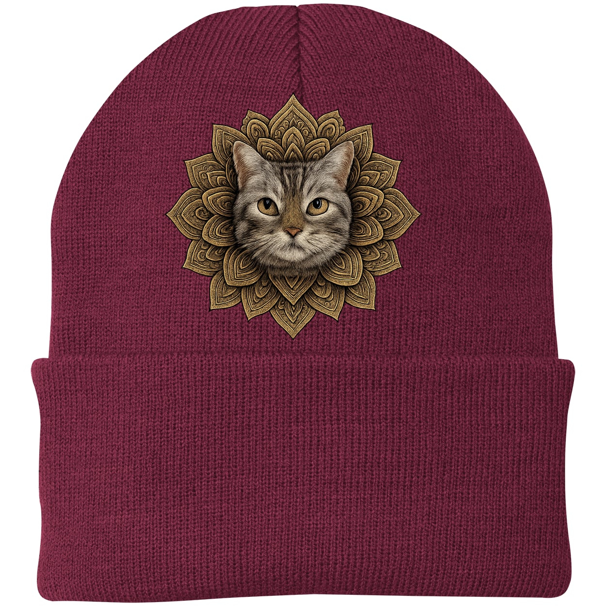 CP90 Port & Company Knit Beanie - Maroon