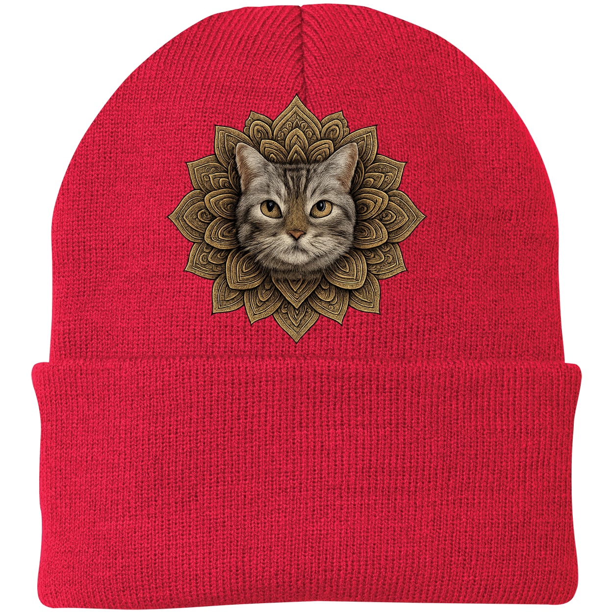 CP90 Port & Company Knit Beanie - Athletic Red