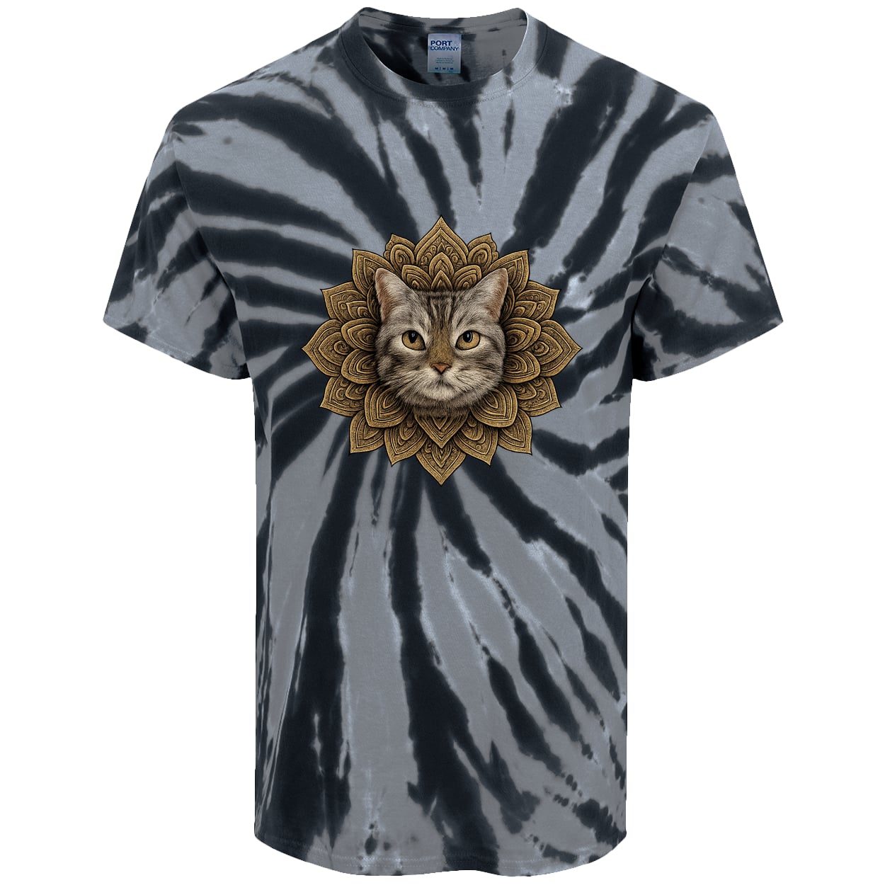 PC147 Port & Company Tie-Dye Tee - Black