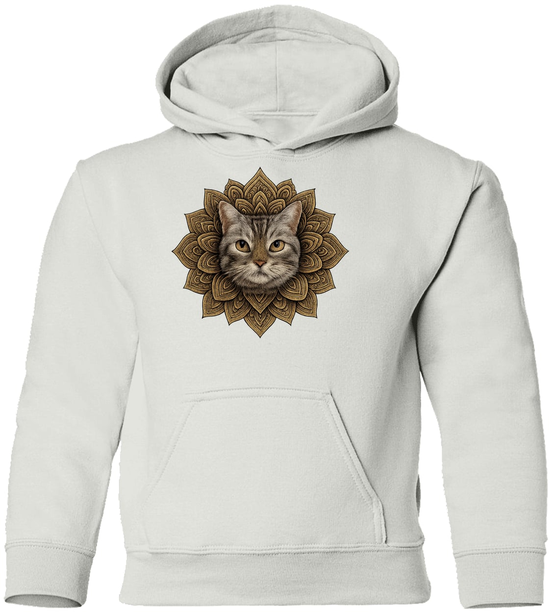G185B Gildan Youth Pullover Hoodie - White