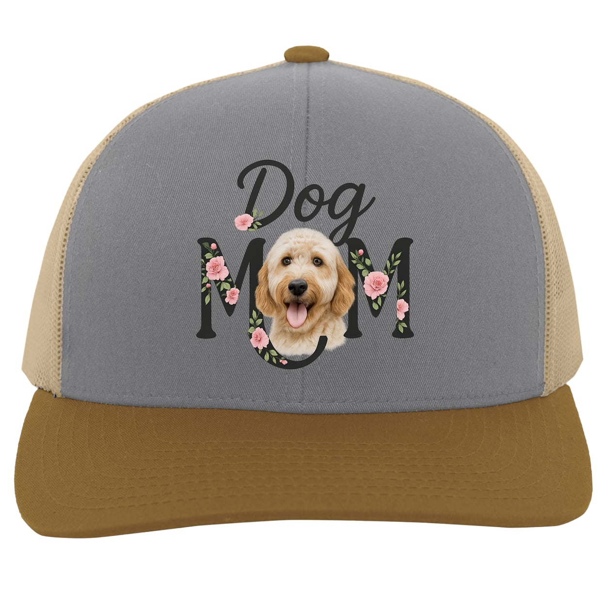 104C Trucker Snap Back - Heather/Beige/Amber