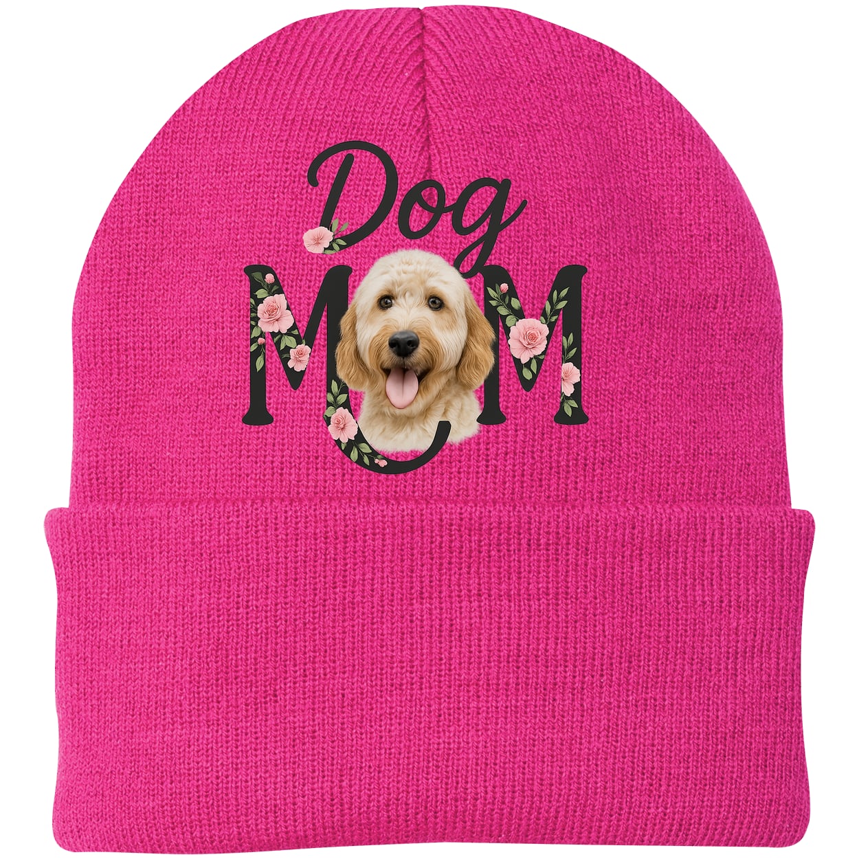 CP90 Port & Company Knit Beanie - Neon Pink