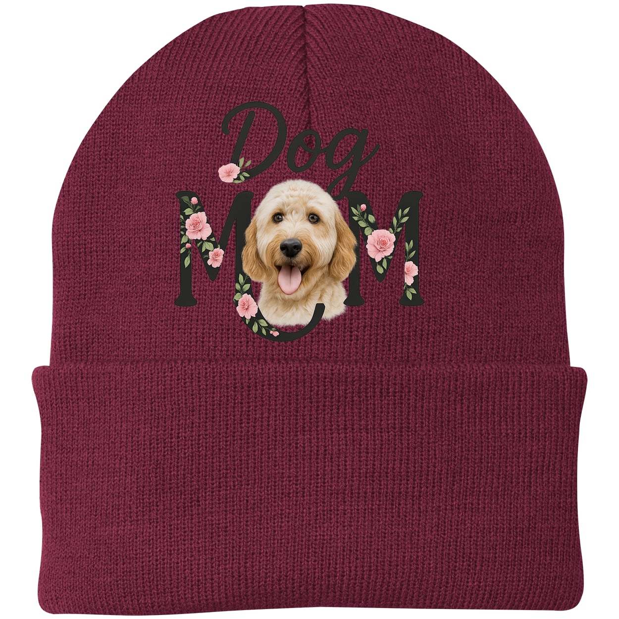 CP90 Port & Company Knit Beanie - Maroon