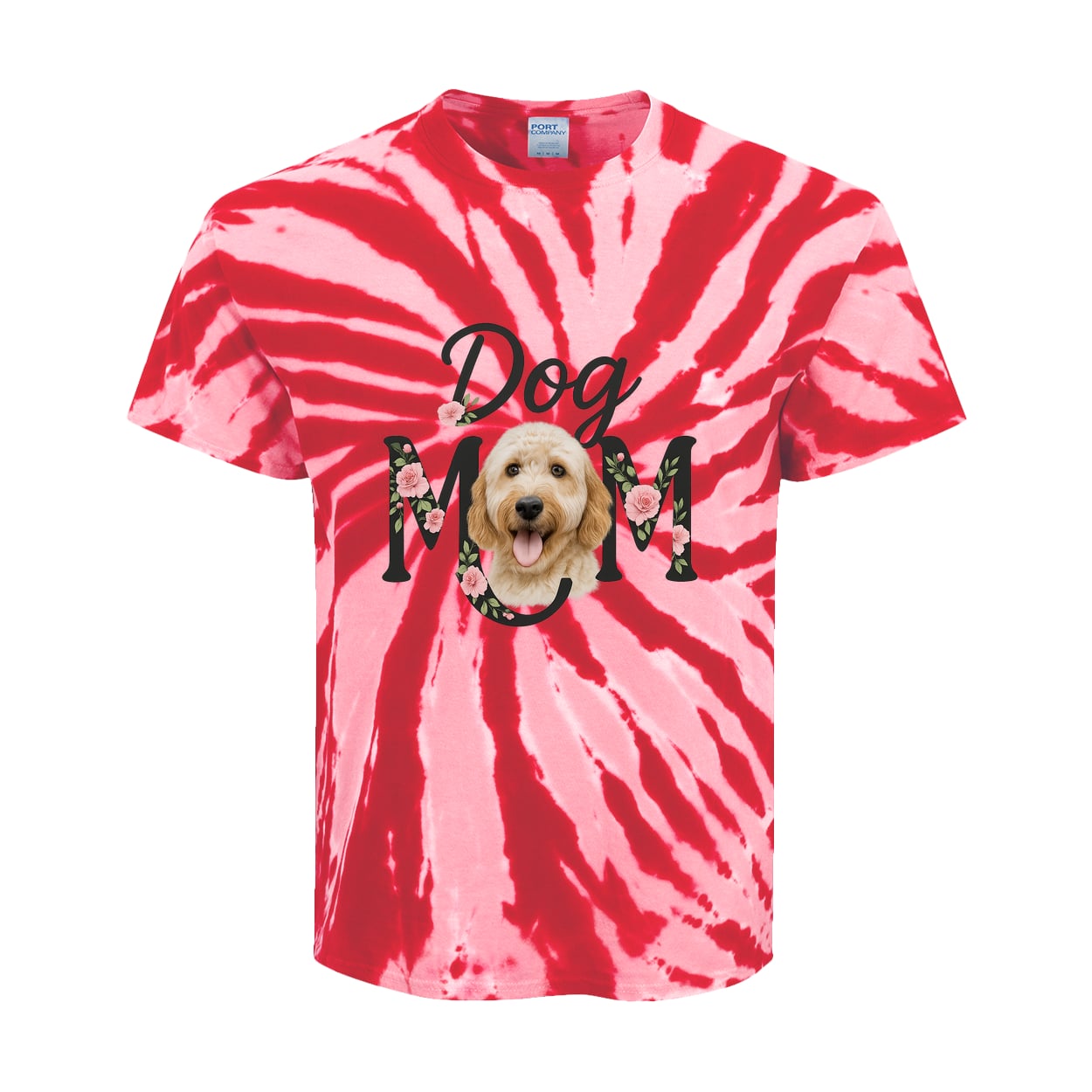 PC147Y Port & Company Kids Tie-Dye Tee - Red
