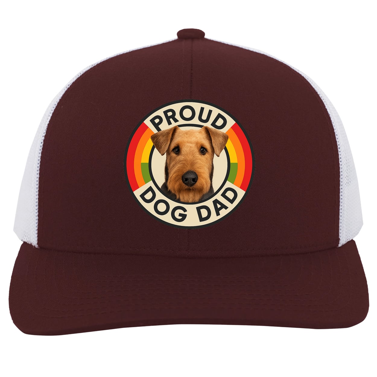 104C Trucker Snap Back - Maroon/White