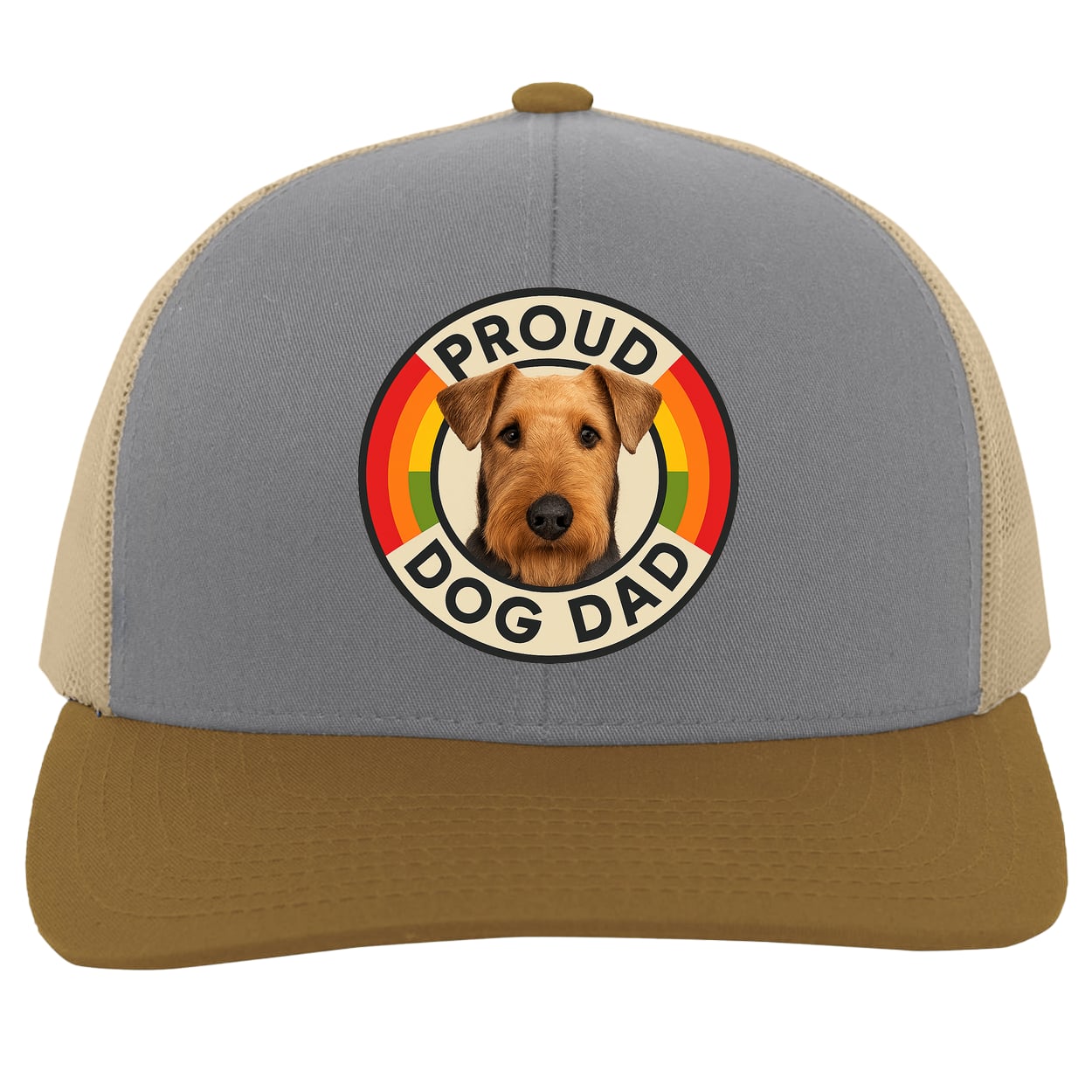 104C Trucker Snap Back - Heather/Beige/Amber