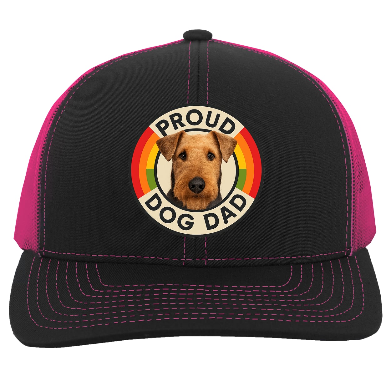 104C Trucker Snap Back - Black/Pink