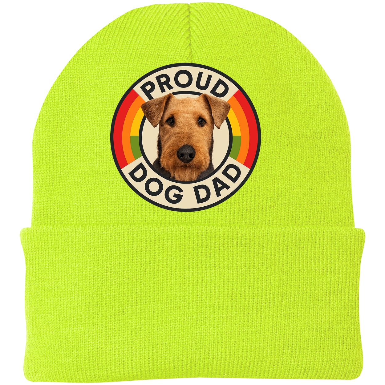 CP90 Port & Company Knit Beanie - Neon Yellow