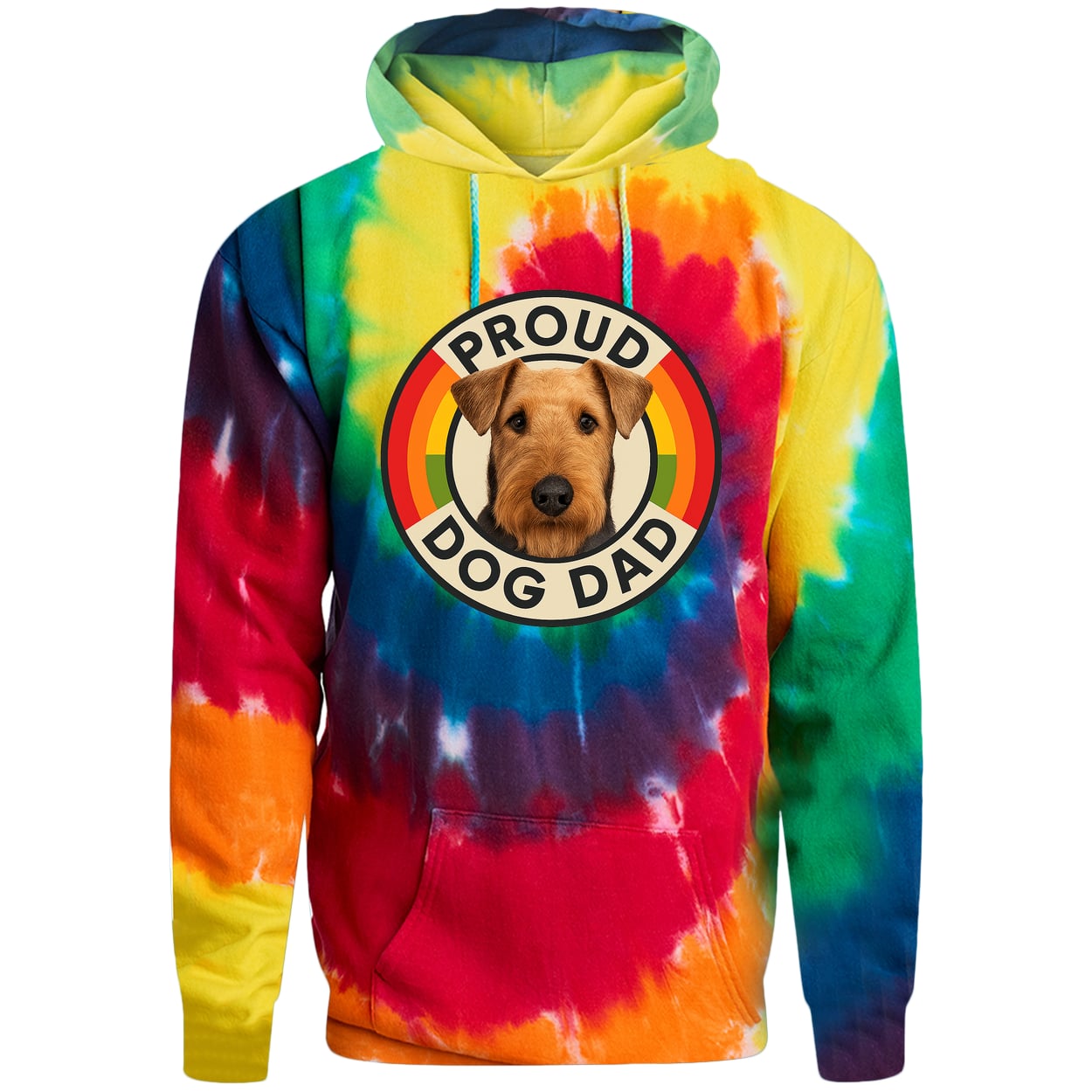 PC146 Port & Company Adult Tie-Dye Pullover Hoodie - Rainbow