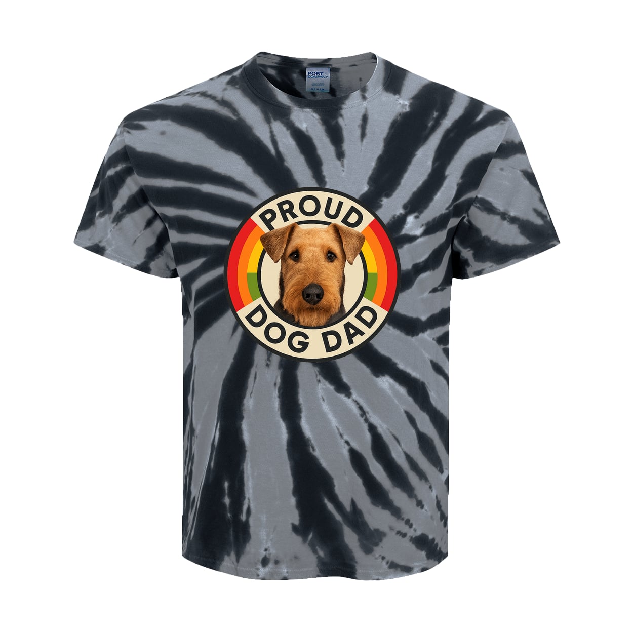 PC147Y Port & Company Kids Tie-Dye Tee - Black