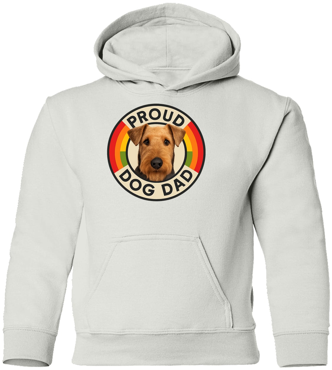 G185B Gildan Youth Pullover Hoodie - White
