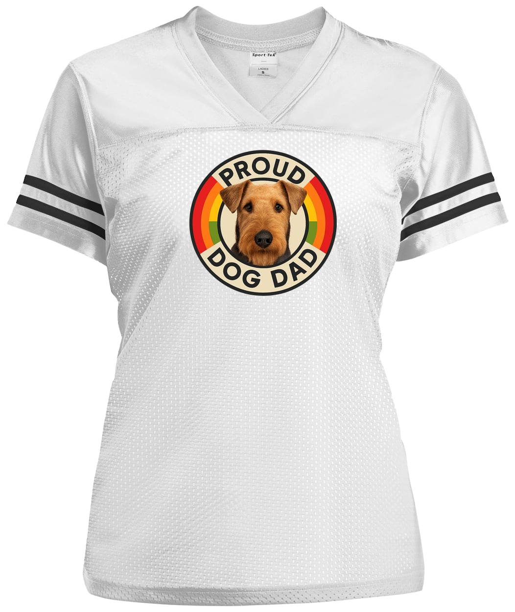 LST307 Sport-Tek Ladies' Replica Jersey - White/Black