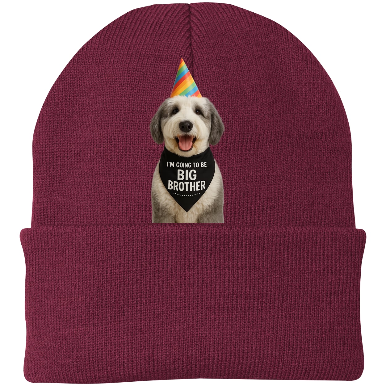 CP90 Port & Company Knit Beanie - Maroon