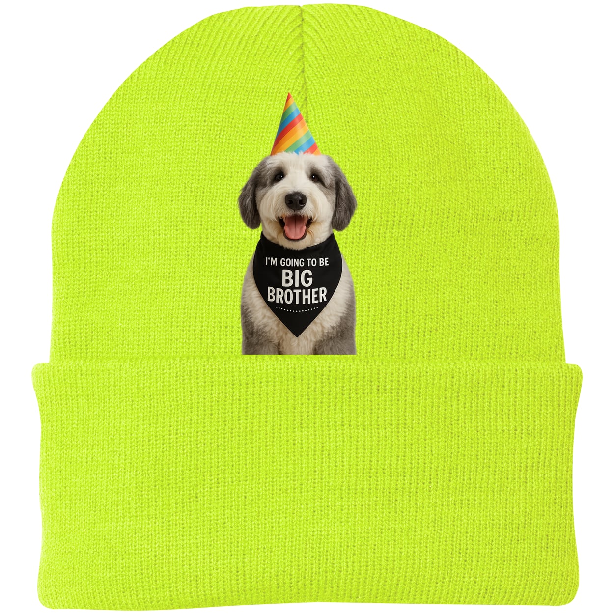 CP90 Port & Company Knit Beanie - Neon Yellow