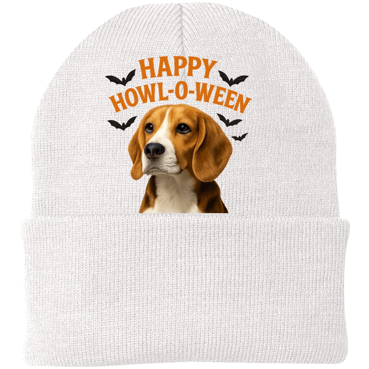 CP90 Port & Company Knit Beanie - White