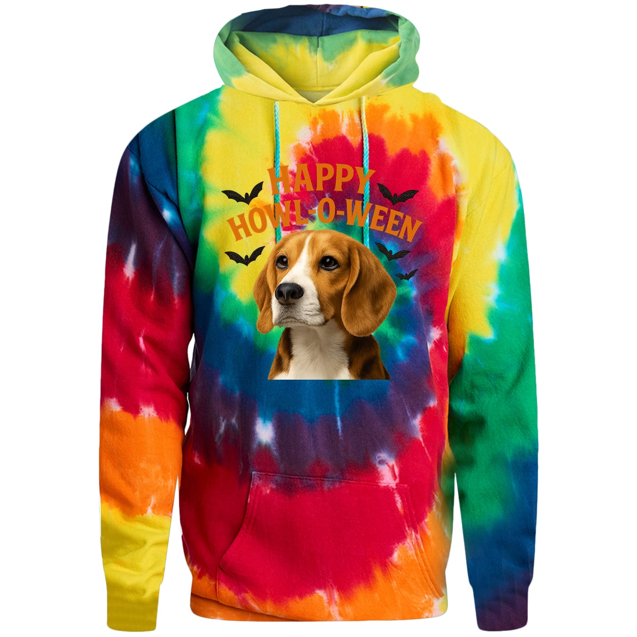 PC146 Port & Company Adult Tie-Dye Pullover Hoodie - Rainbow
