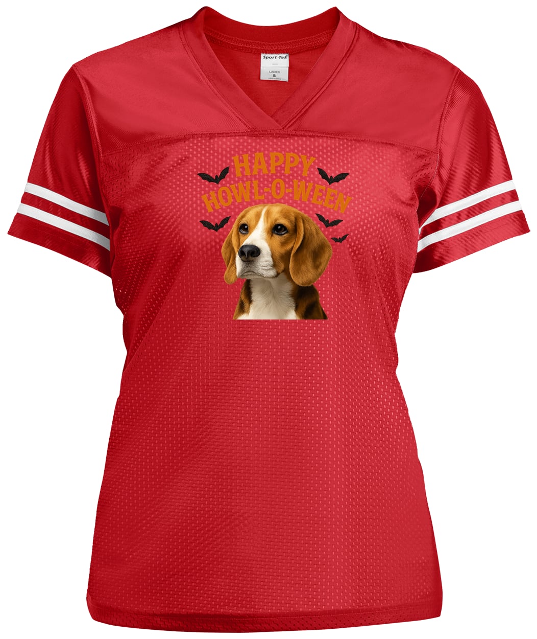 LST307 Sport-Tek Ladies' Replica Jersey - True Red/White