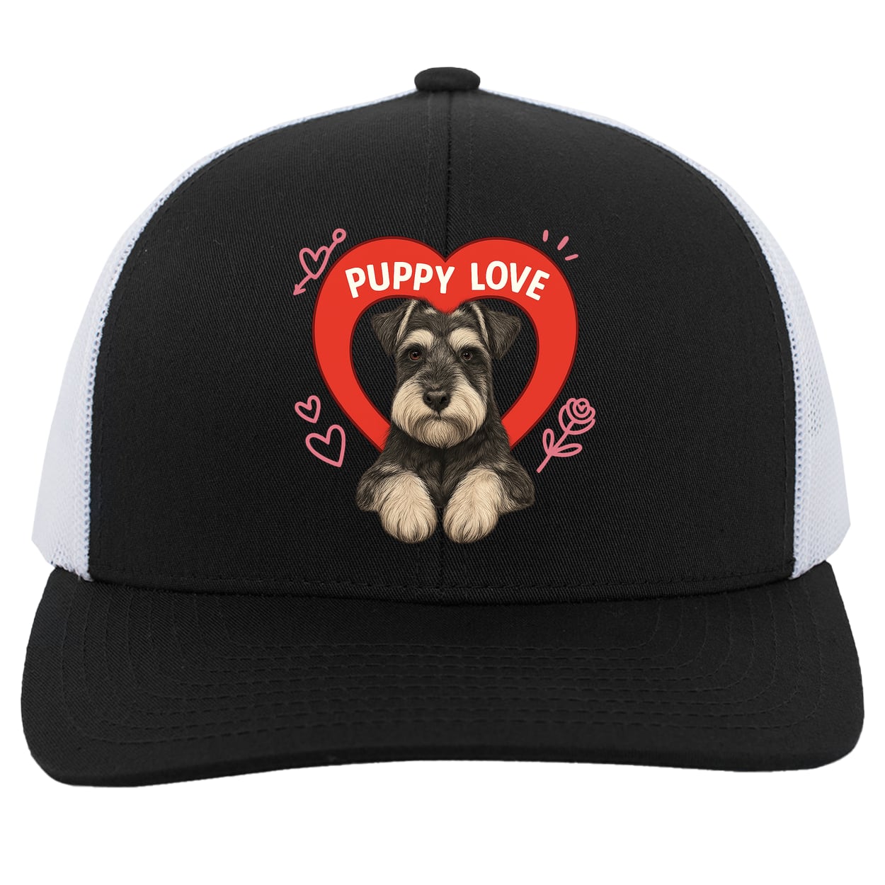 104C Trucker Snap Back - Black/White