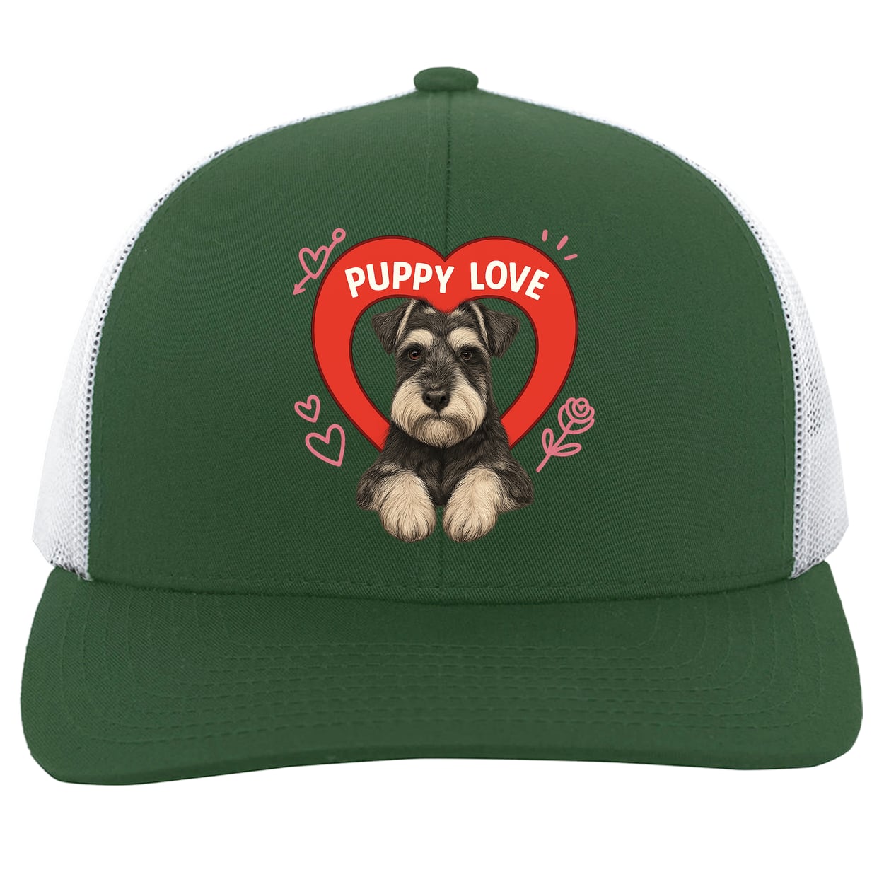 104C Trucker Snap Back - Dark Green/White