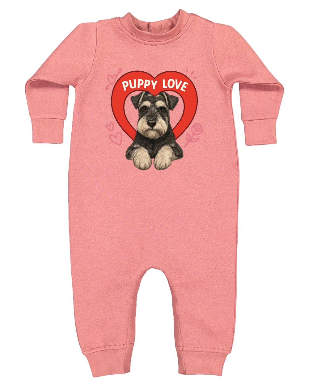 4447 Rabbit Skins Infant Fleece One-Piece Bodysuit - Mauvelous