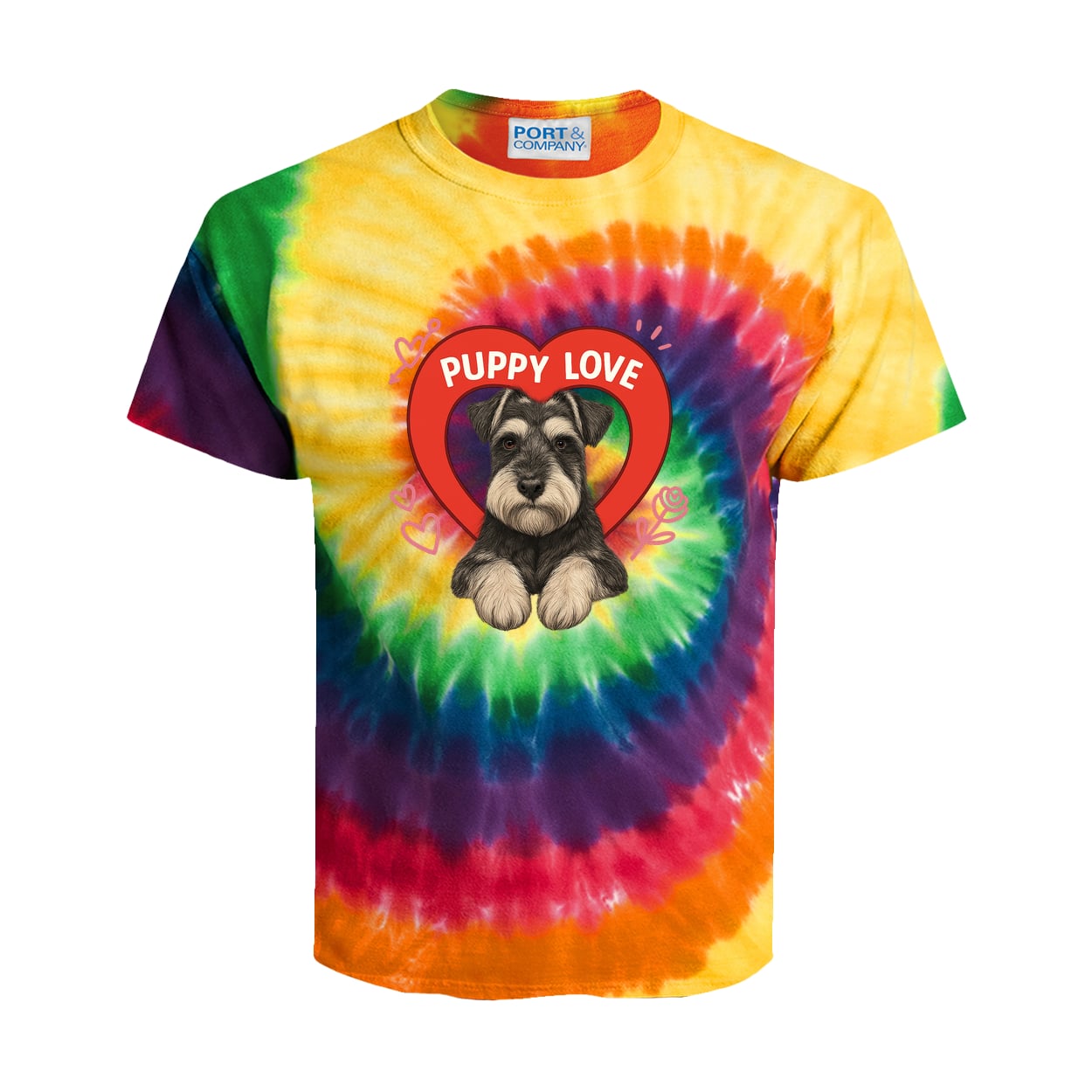 PC147Y Port & Company Kids Tie-Dye Tee - Rainbow