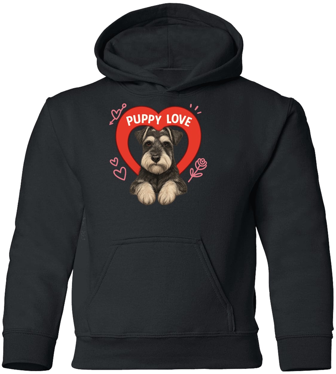 G185B Gildan Youth Pullover Hoodie - Black