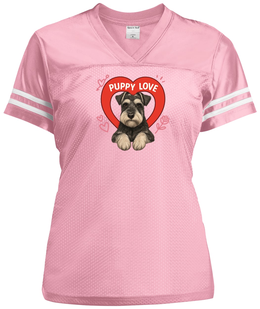 LST307 Sport-Tek Ladies' Replica Jersey - Light Pink/White