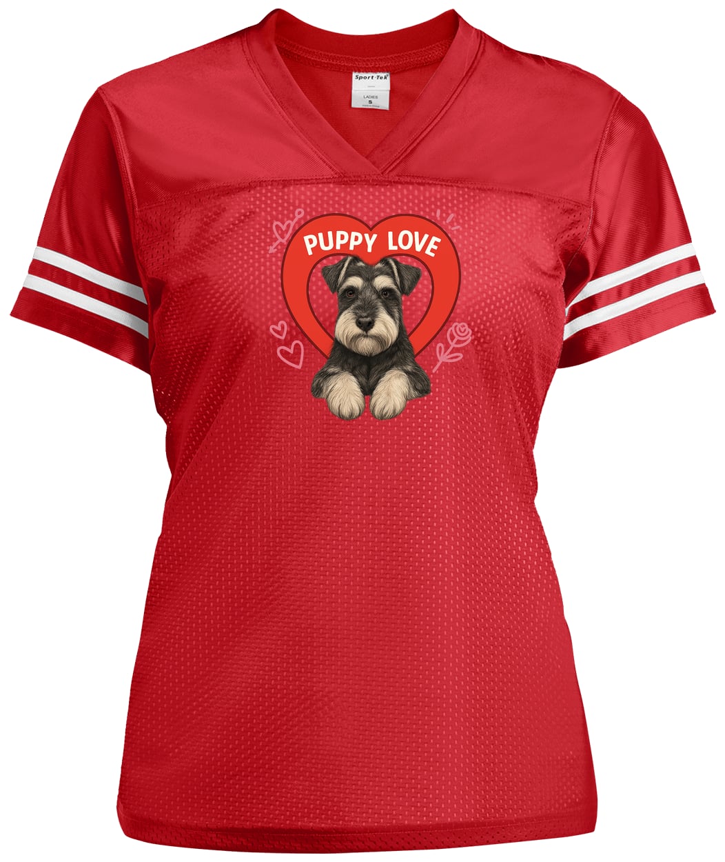 LST307 Sport-Tek Ladies' Replica Jersey - True Red/White