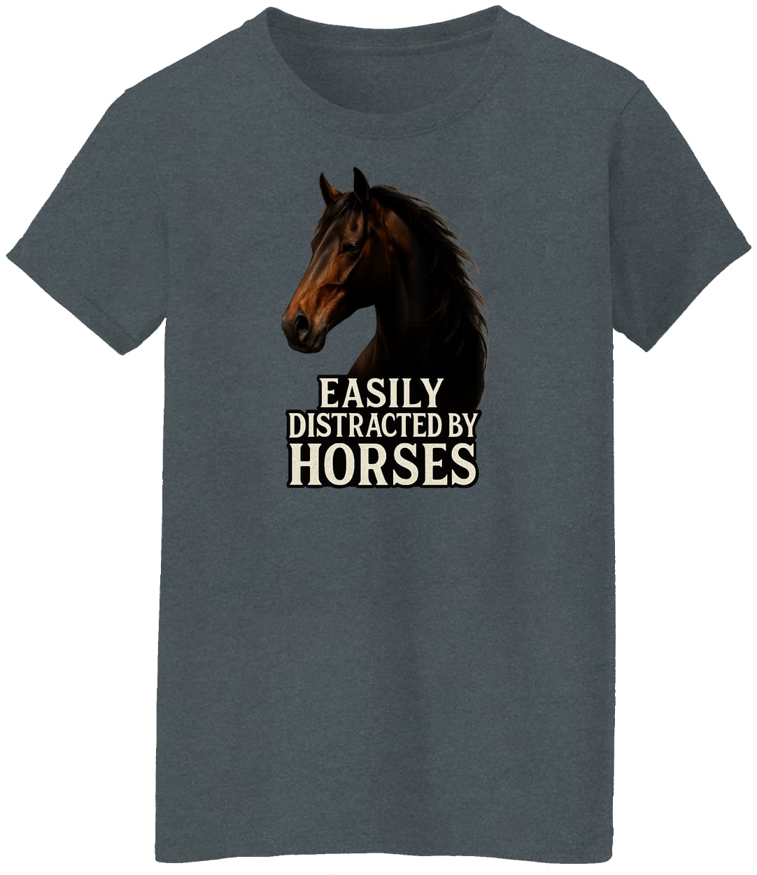 G500L Ladies' 5.3 oz. T-Shirt - Dark Heather