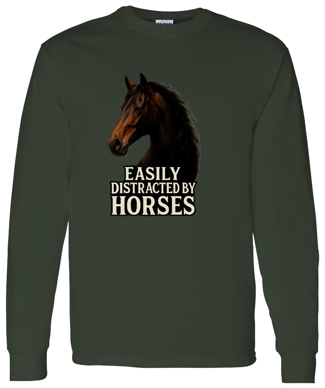 G540 LS T-Shirt 5.3 oz. - Forest Green