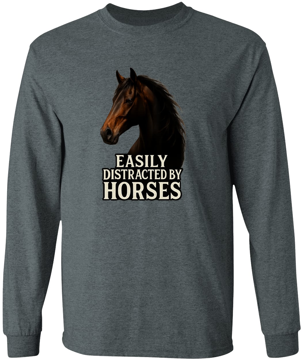 G540 LS T-Shirt 5.3 oz. - Dark Heather