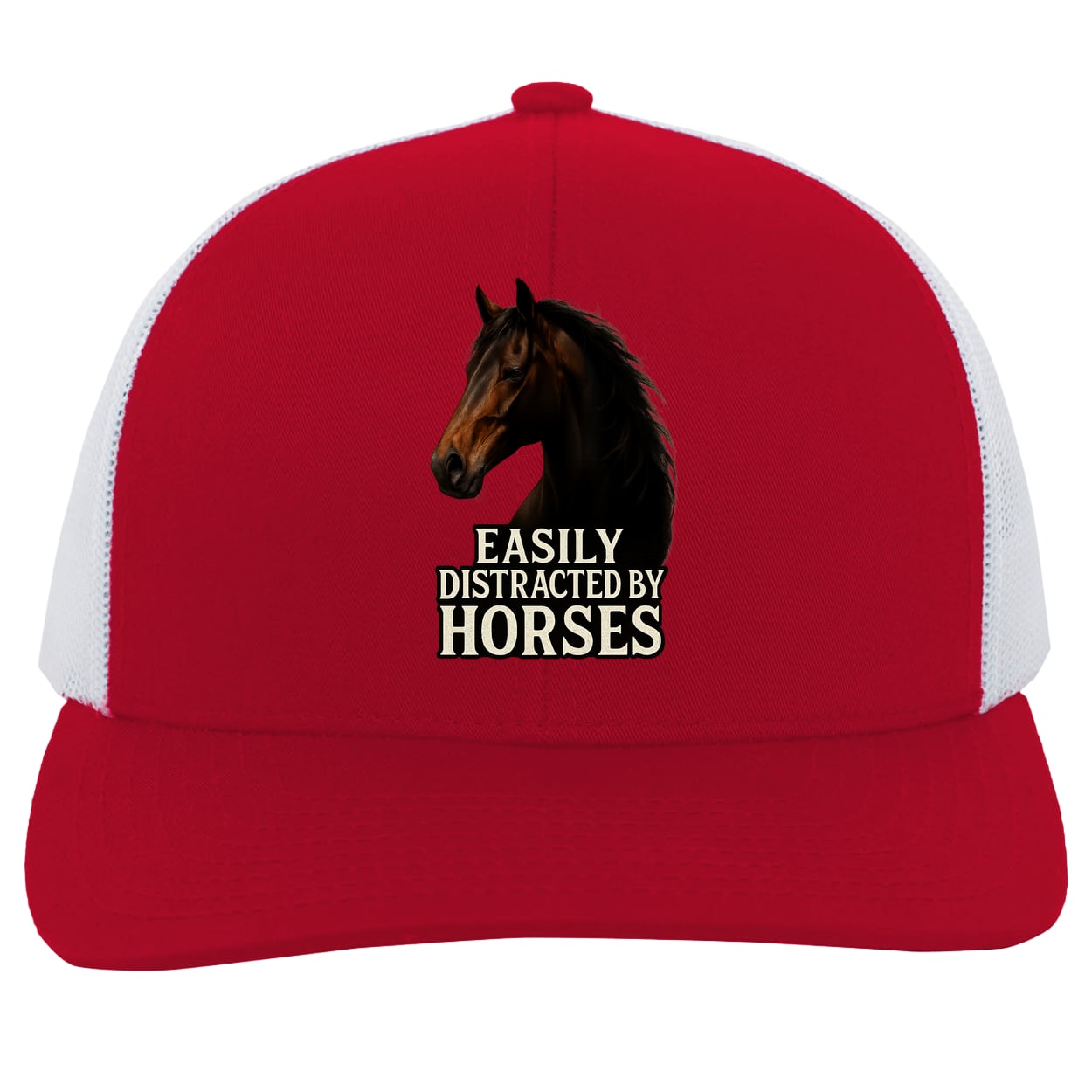 104C Trucker Snap Back - Red/White