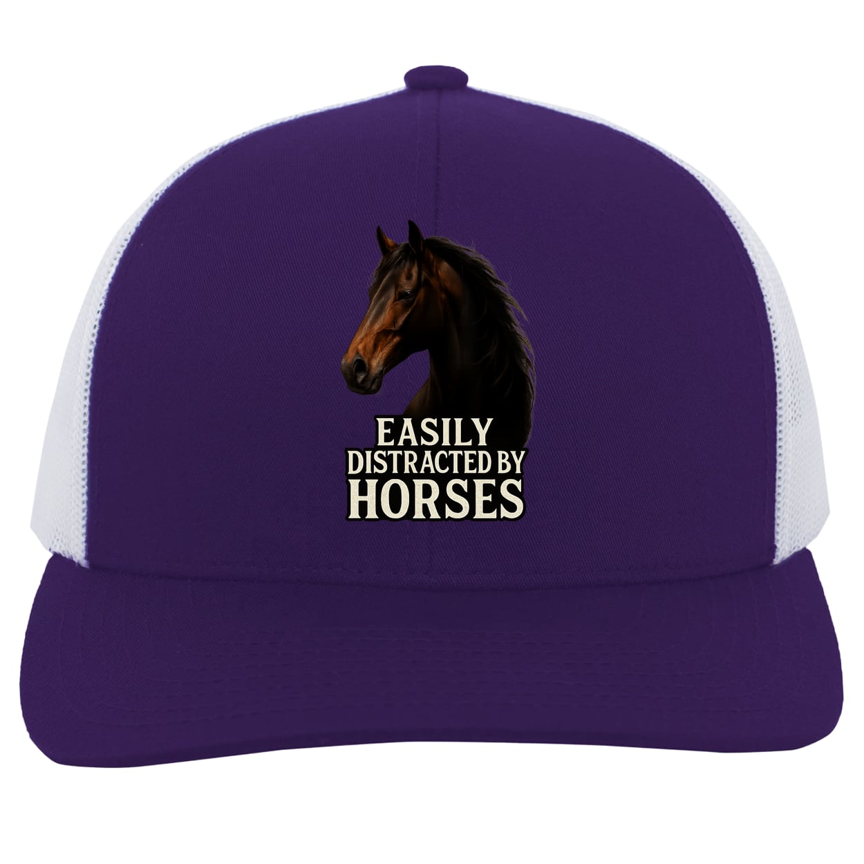 104C Trucker Snap Back - Purple/White