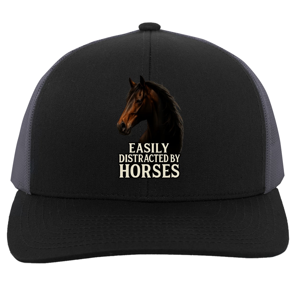 104C Trucker Snap Back - Black/Graphite