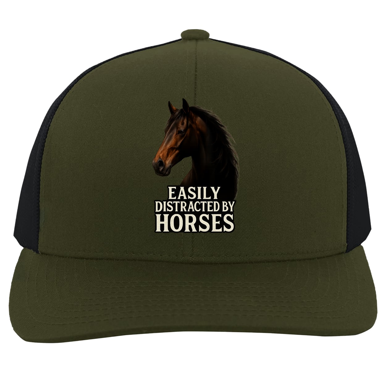 104C Trucker Snap Back - Moss/Charcoal