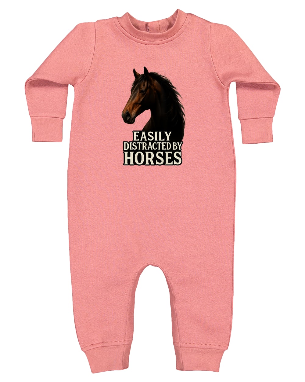 4447 Rabbit Skins Infant Fleece One-Piece Bodysuit - Mauvelous