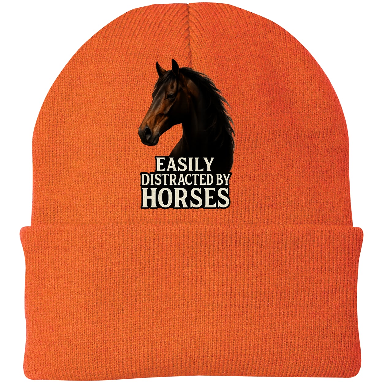 CP90 Port & Company Knit Beanie - Neon Orange