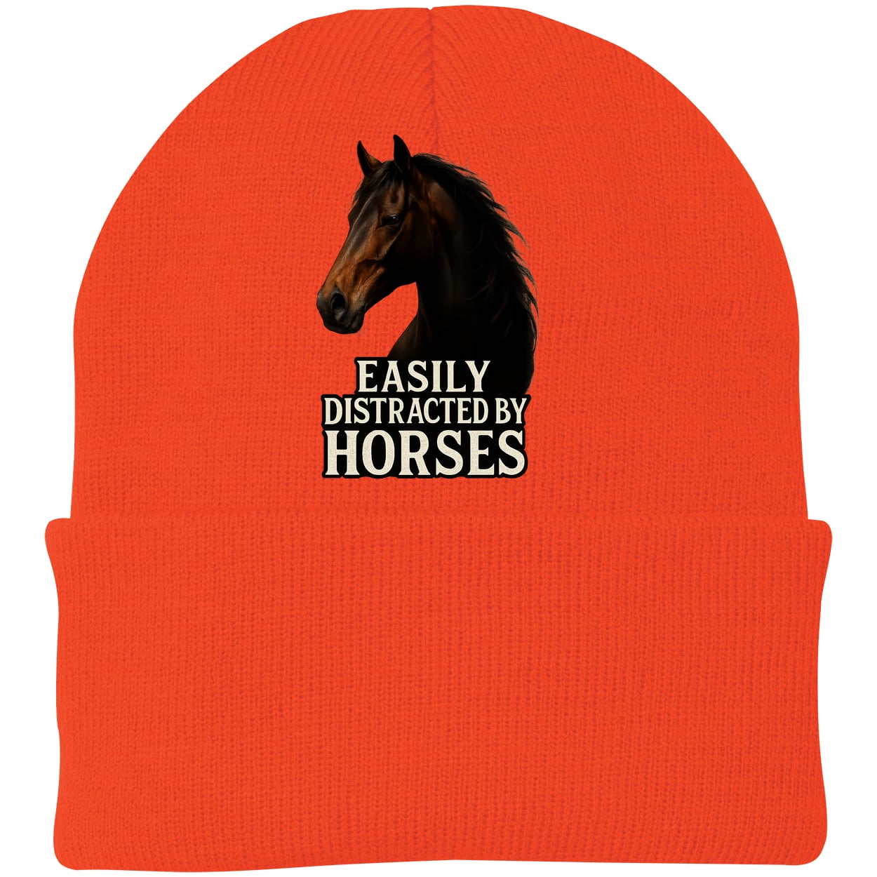 CP90 Port & Company Knit Beanie - Athletic Orange
