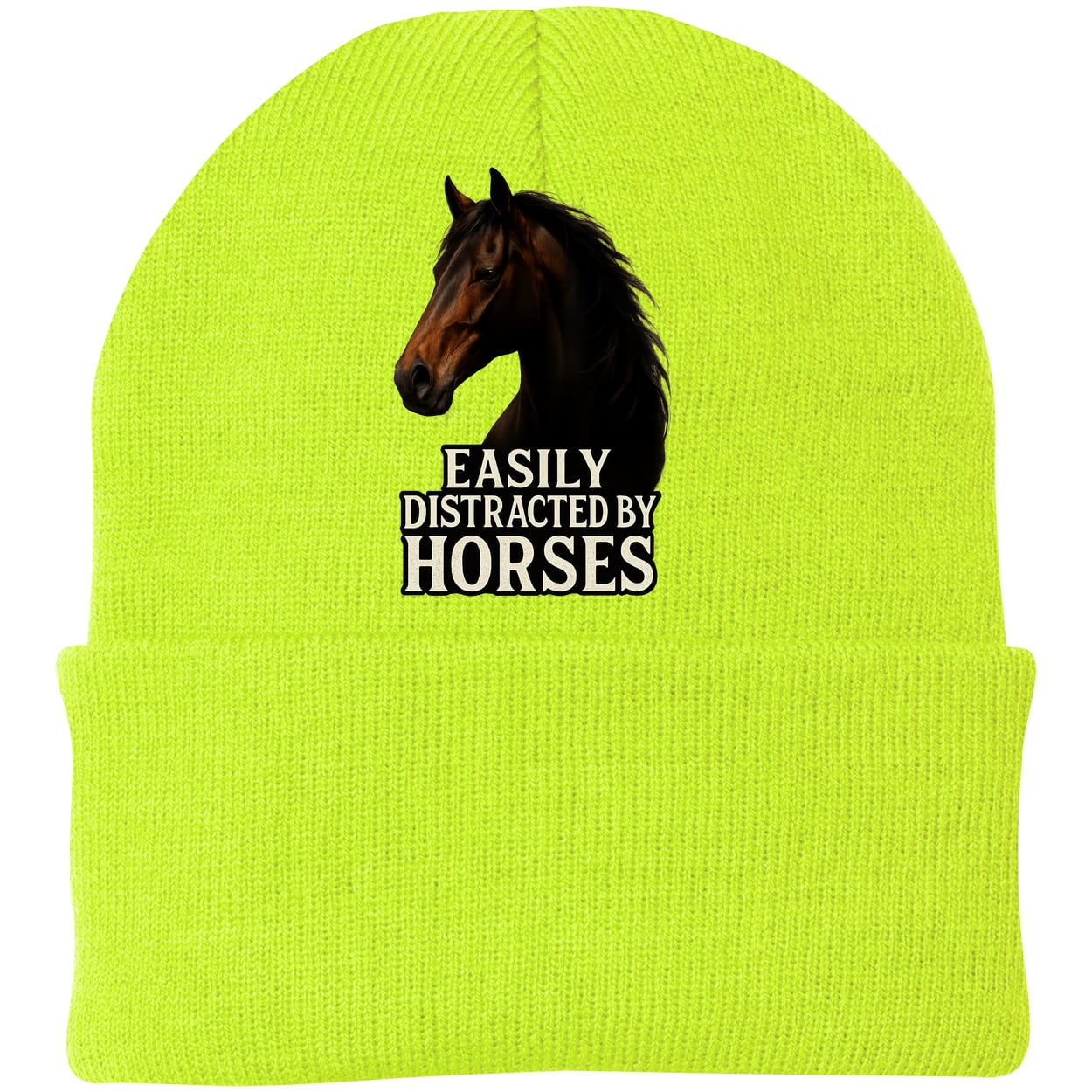 CP90 Port & Company Knit Beanie - Neon Yellow