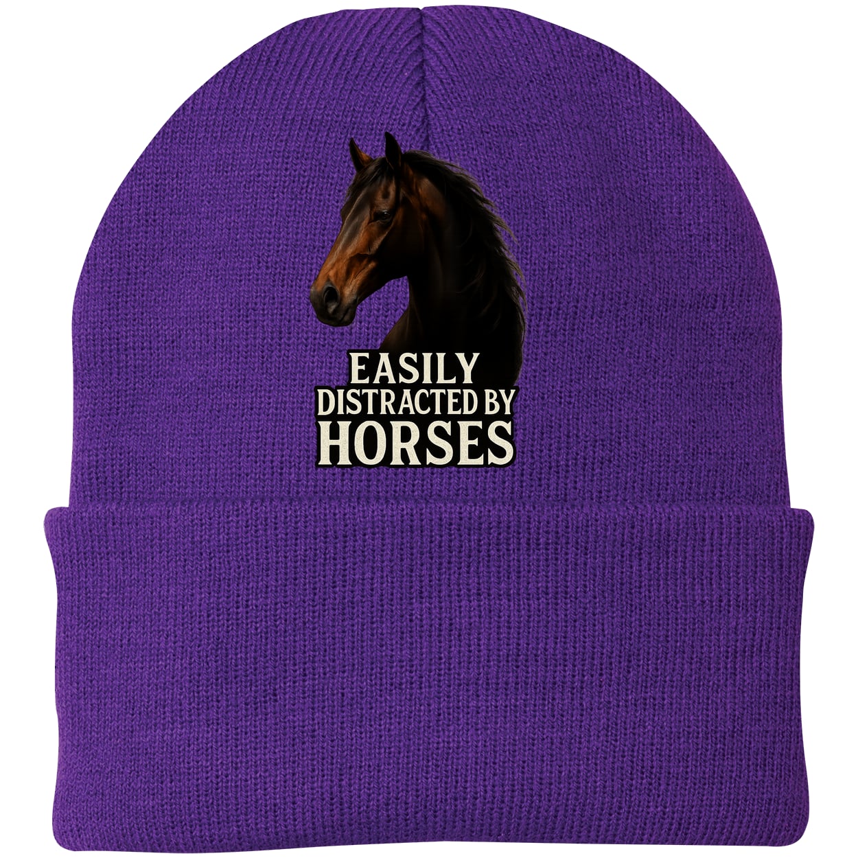 CP90 Port & Company Knit Beanie - Athletic Purple