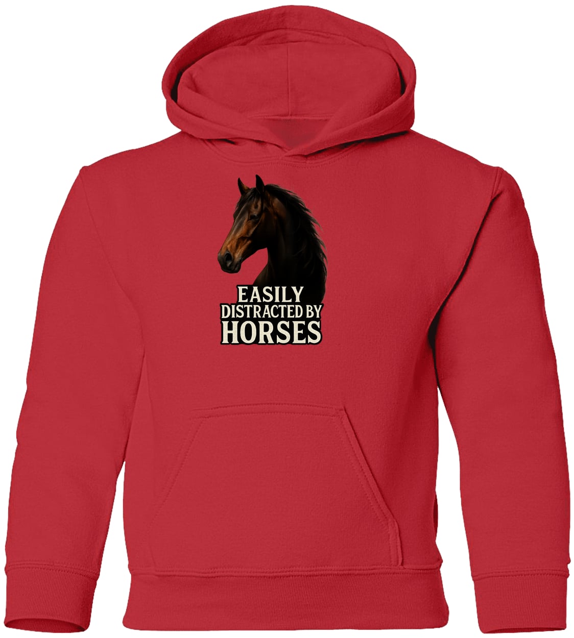 G185B Gildan Youth Pullover Hoodie - Red