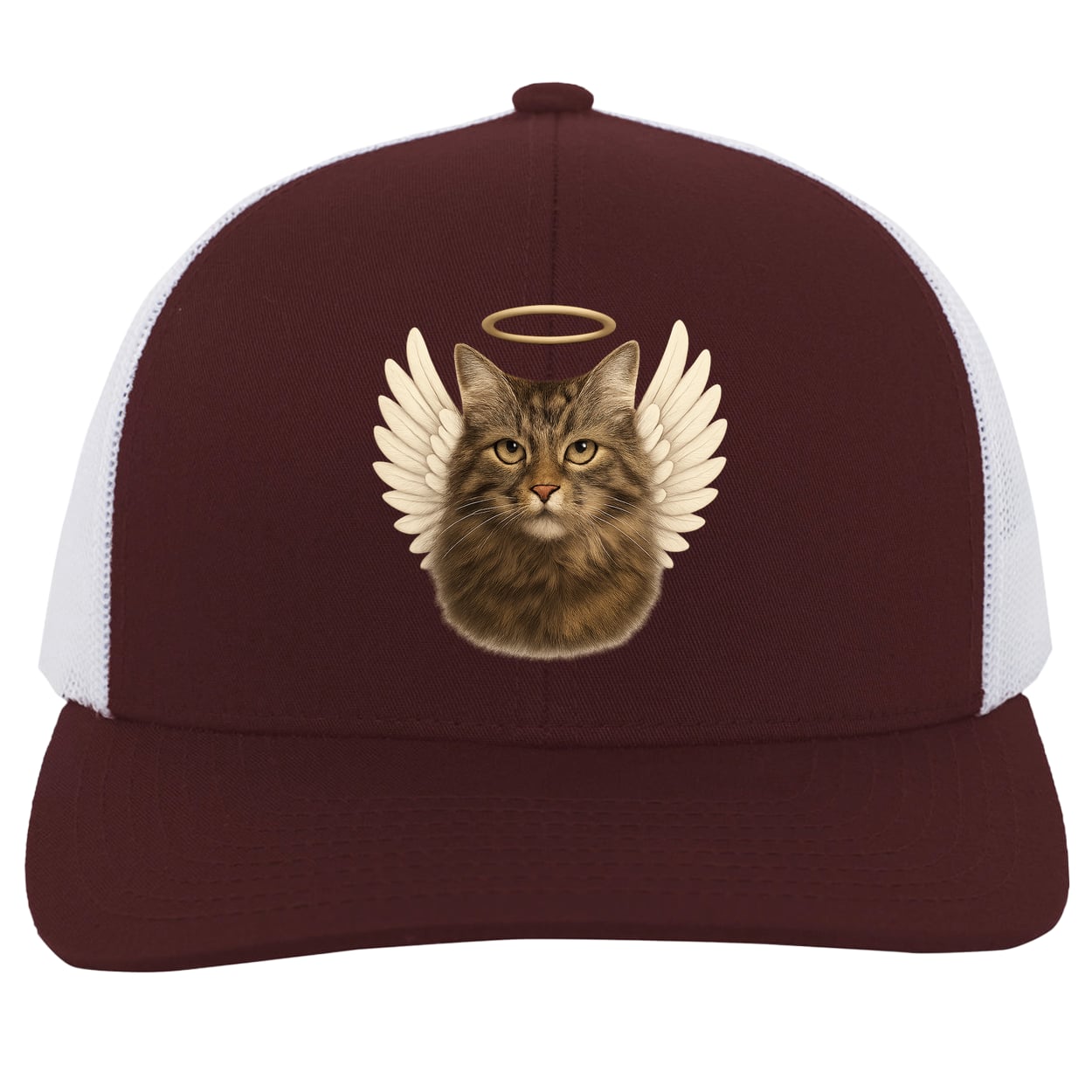 104C Trucker Snap Back - Maroon/White