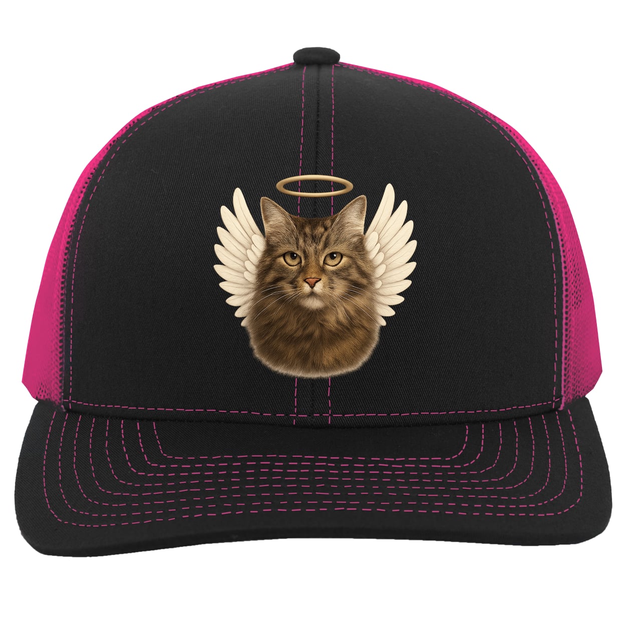 104C Trucker Snap Back - Black/Pink