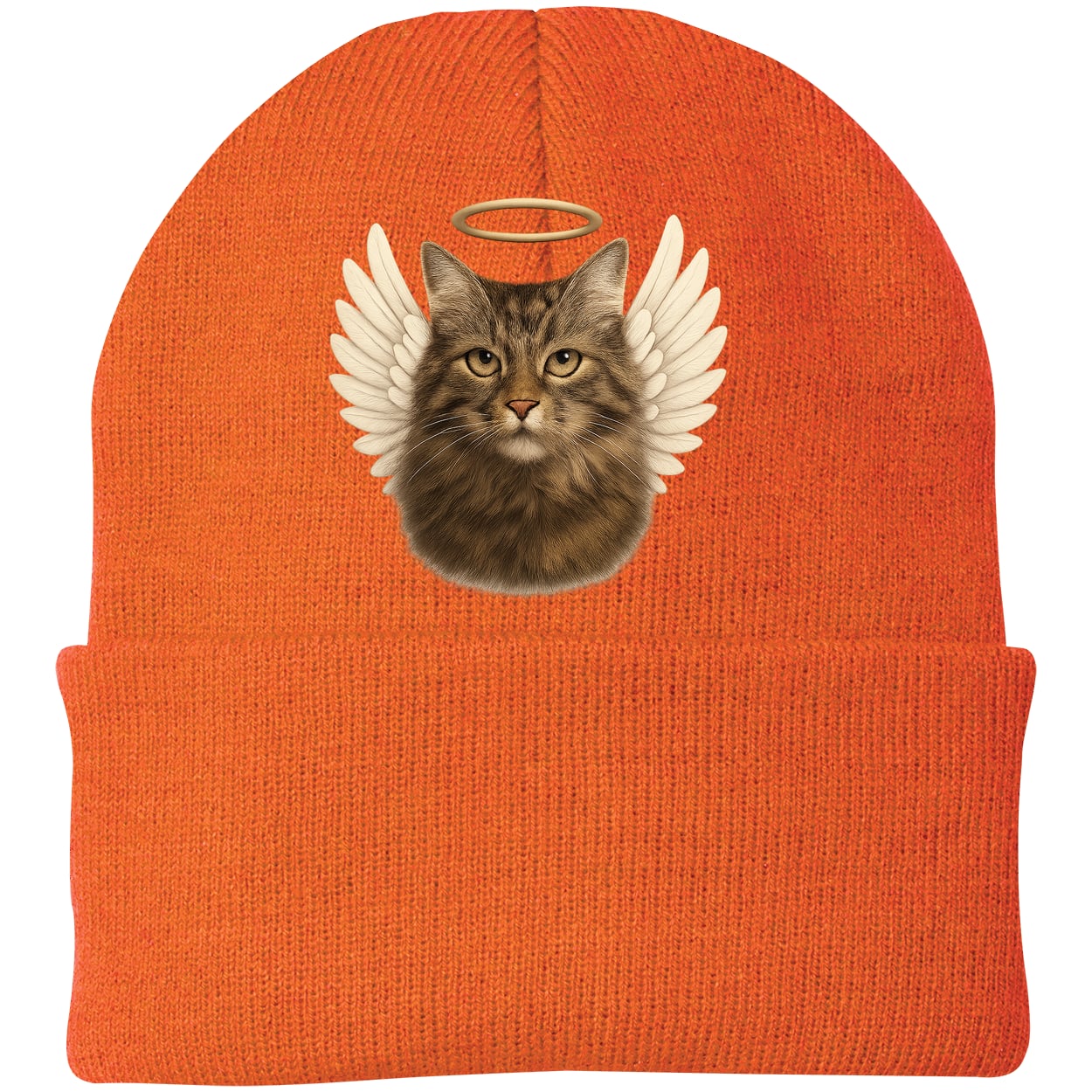 CP90 Port & Company Knit Beanie - Neon Orange