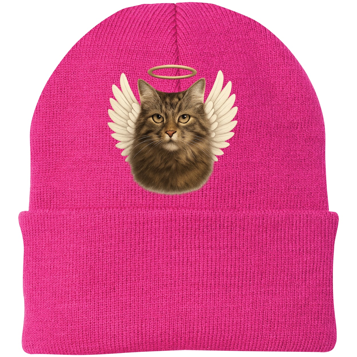 CP90 Port & Company Knit Beanie - Neon Pink