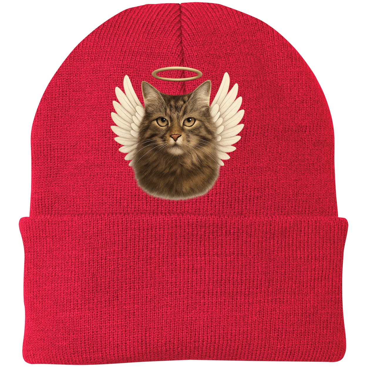 CP90 Port & Company Knit Beanie - Athletic Red