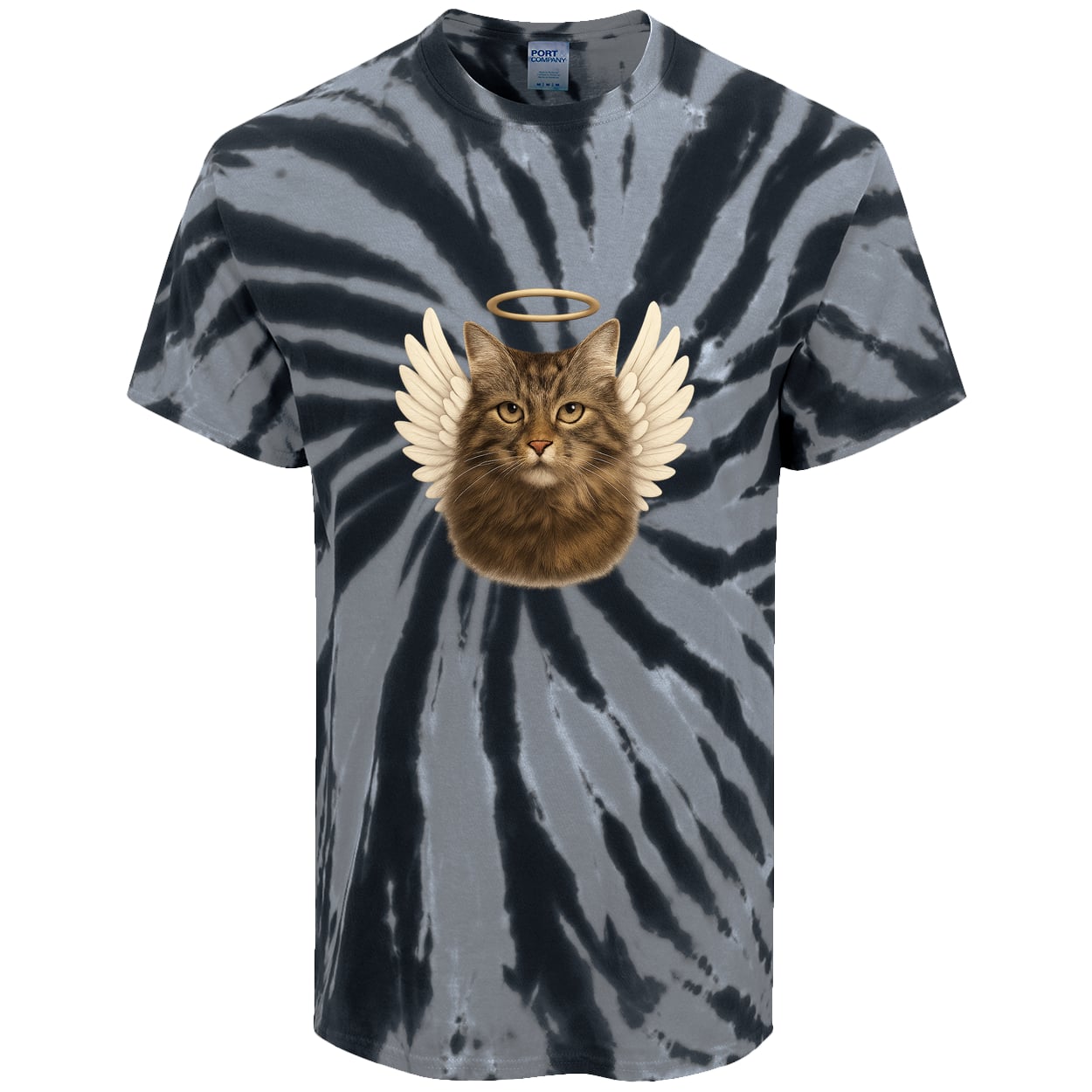 PC147 Port & Company Tie-Dye Tee - Black