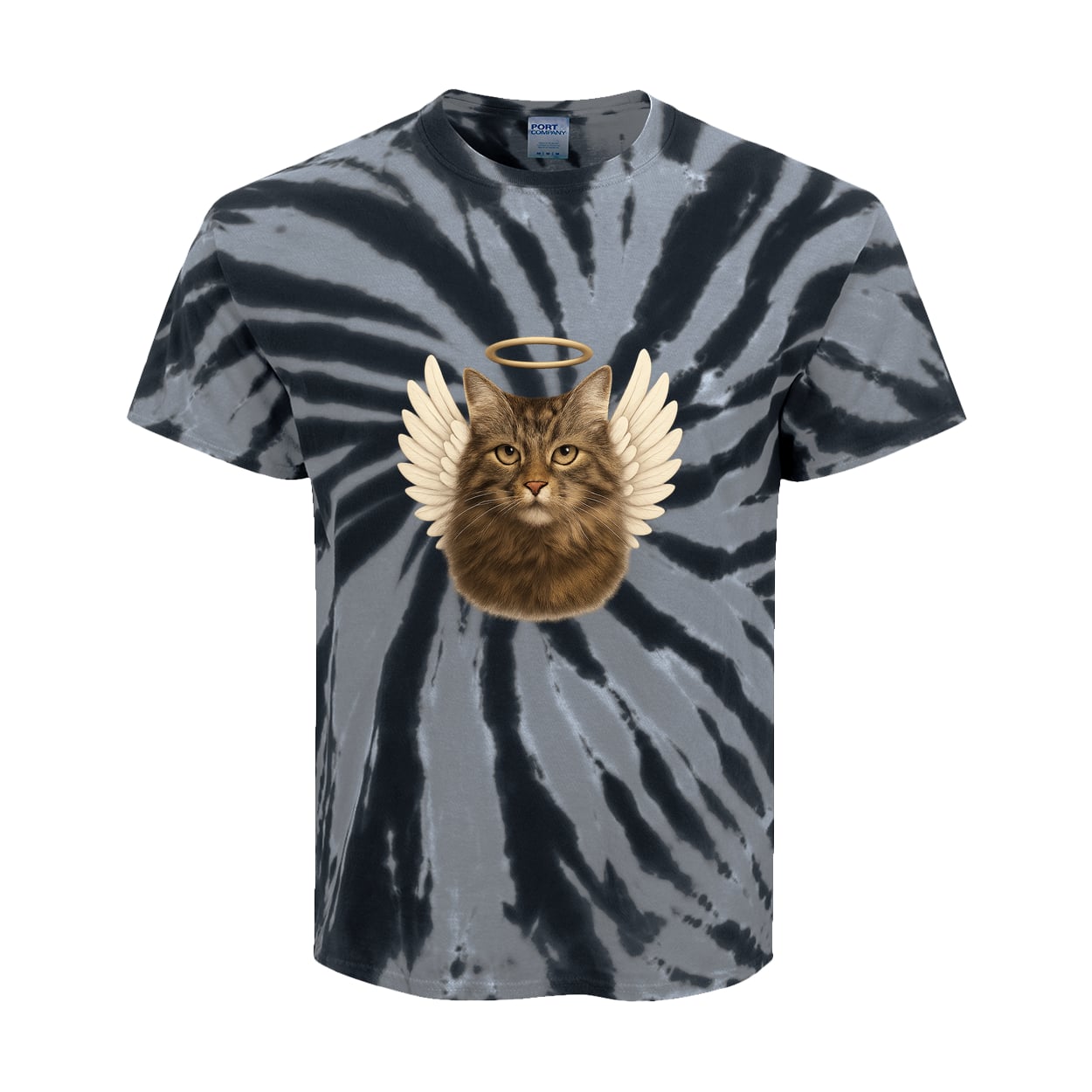 PC147Y Port & Company Kids Tie-Dye Tee - Black